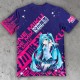 Hatsune Miku All Over Printed T-shirt: Expressive Vibes (Unisex)