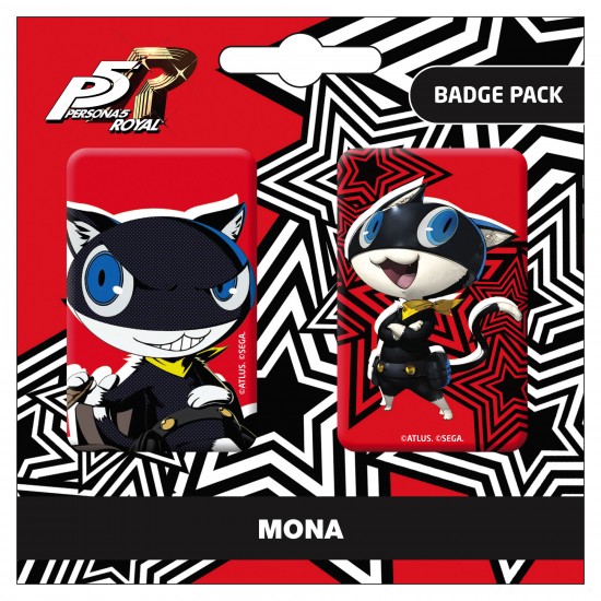 Persona 5 Royal Mona / Morgana Badge Pack.