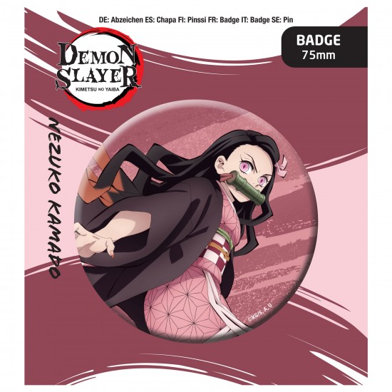 Demon Slayer: Kimetsu no Yaiba Button Badge: Nezuko Kamado