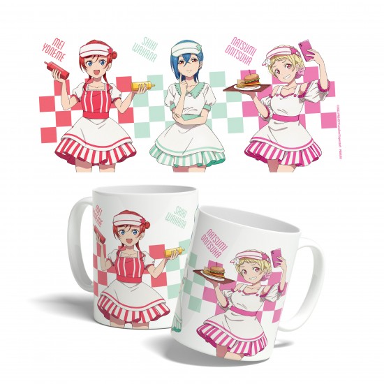 Love Live! Superstar!! Ceramic Mug: American Diner Mei, Shiki, Natsumi