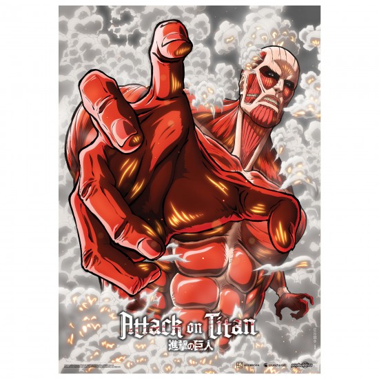 Attack On Titan Colossal Titan Fabric Poster (A0)