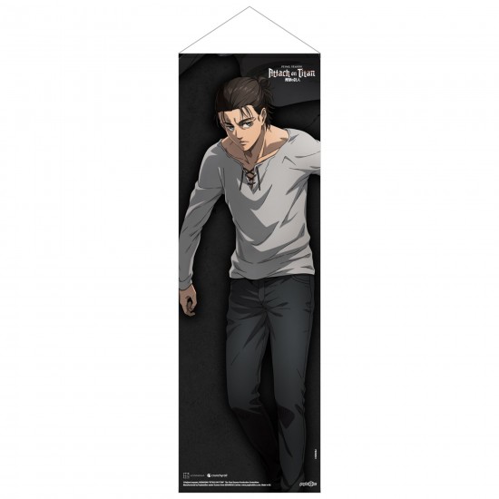 Attack on Titan Final Season Slim Fabric Wall Scroll: Eren Jaeger