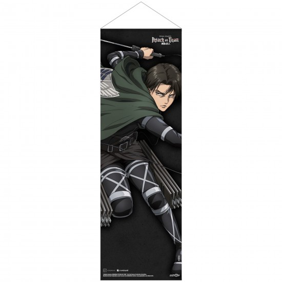 Attack on Titan Final Season Slim Fabric Wall Scroll: Levi