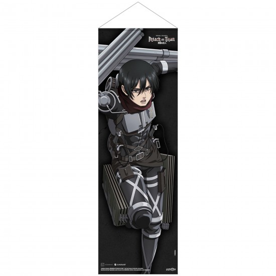 Attack on Titan Final Season Slim Fabric Wall Scroll: Mikasa Ackermann