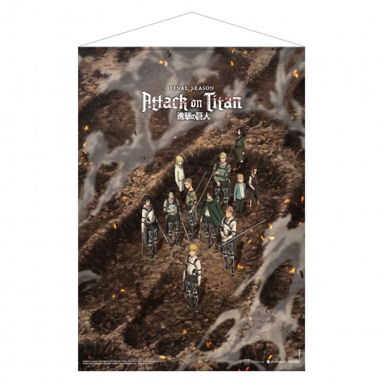 Attack on Titan: The Final Season Following the Rumbling Fabric Wall Scroll