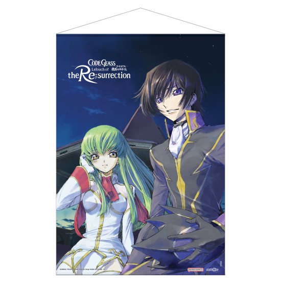 Code Geass Lelouch of the Re:surrection Fabric Wall Scroll: Lelouch and C.C.