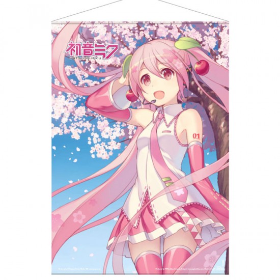 Vocaloid: Sakura Miku (Hatsune Miku), Cherry Blossom Wall scroll (50cm x 70cm)